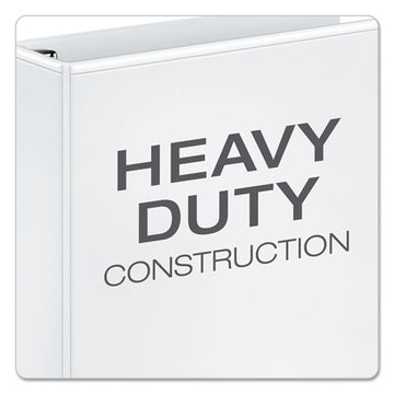 Cardinal® Premier Easy Open Clearvue Locking Round Ring Binder, 3 Rings, 1" Capacity, 11 X 8.5, White freeshipping - TVN Wholesale